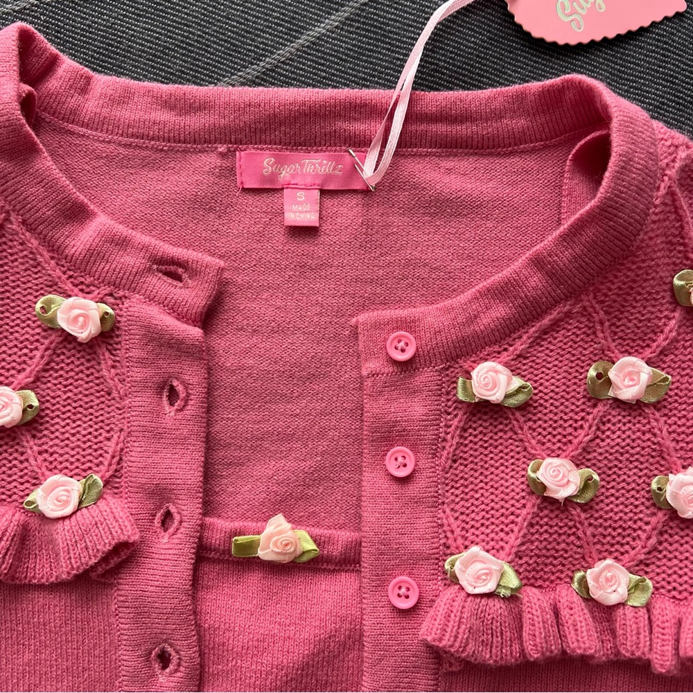 Sugar Thrillz Picture Perfect Cardigan & Tank Top Set - Picture 2 of 8